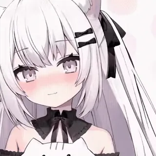 😺 d887547f Аниме, Девушка-кошка, Милый, Манга, Каваий telegram sticker