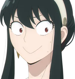 😳 c379512f Yor Forger Spy × Family Йор Форджер, Семья шпиона, Аниме, Смешной, Персонаж, Выражение telegram sticker