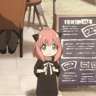 😒 05748627 Anya Forger Spy x Family Anime, Kartun, Spy x Family, Anya Forger, imut telegram sticker