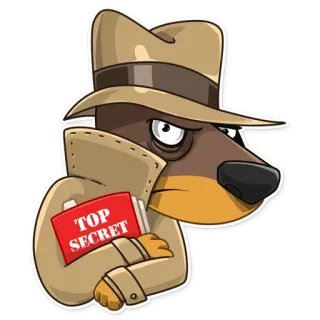 Dobie the Spy telegram stickers