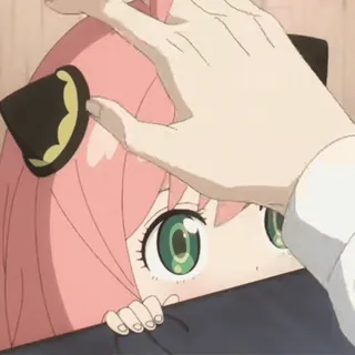 💕 c41c6c8e Anya Forger Spy x Family аниме, Spy x Family, Аня Форджер, милый, уши, кошачьи уши telegram sticker