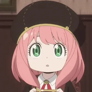 ☺️ 430aa21b Anya Forger Spy x Family Anime, Mädchen, Spy x Family, Anya Forger, Cartoon, Süß, Fanart whatsapp sticker