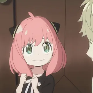 🪣 5382f5ba Anya Forger Spy x Family Anime, Spy x Family, Anya Forger, Cartoon, Süß, Lächeln whatsapp sticker