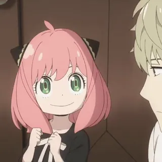 😵‍💫 7a744e75 Anya Forger Spy x Family Anime, Mädchen, pinke Haare, Spy x Family, Anya Forger whatsapp sticker