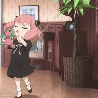💃 8e24f3c6 Anya Forger Spy x Family Anime, Mädchen, Cartoon, Süß, Spy x Family, Anya Forger whatsapp sticker
