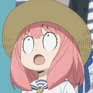 😶 a3724d99 Anya Forger Spy × Family anime, cartoon, figur, spy x family, anya forger whatsapp sticker