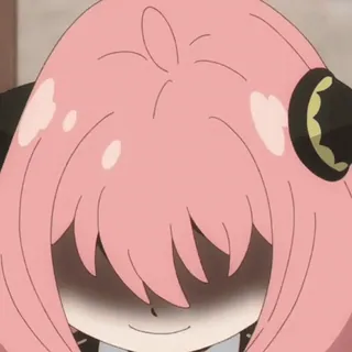 😊 a9c72752 Anya Forger Spy × Family Anya Forger, Spy × Family, Anime, pinke Haare, Cartoon whatsapp sticker