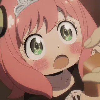 ❤️‍🔥 f4470955 Anya Forger Spy × Family Anime, Mädchen, Süß, Cartoon, Spy x Family, Anya Forger whatsapp sticker