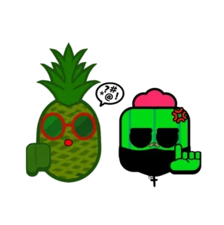 Спайк в маске :: @fStikBot telegram stickers