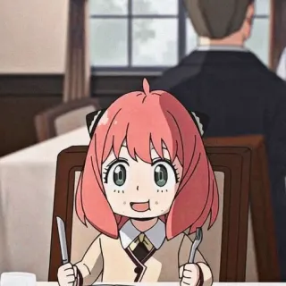 😋 29a54603 Anya Forger Spy x Family Anime, Urocze, Dziewczyna, Forger, Spy x Family, Anya telegram sticker
