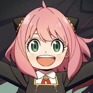 😁 48eba9a2 Anya Forger Spy × Family Anime, Anya, Spy × Family, słodkie, Kreskówka telegram sticker