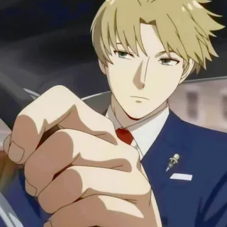 🚘 58bc5f12 Loid Forger Spy x Family Anime, Szpieg, Postać, Mężczyzna, Garnitur, Spy x Family telegram sticker
