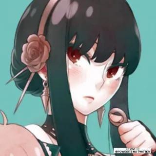 🤔 a7ee7699 Yor Forger Spy × Family Powedits NO TWITTER Anime, Yor Forger, Spy x Family, Kreskówka, Kobieta, Postać telegram sticker