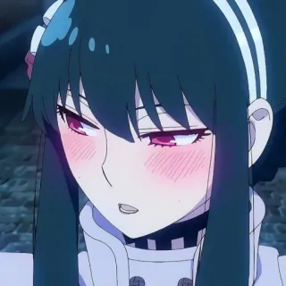 💗 c87d227e Yor Forger Spy x Family Anime, Yor Forger, Spy x Family, Kreskówka, Kobieta, Rumieniec telegram sticker