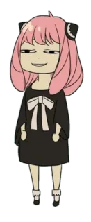 😏 4171a04f Anya Forger Spy x Family Anya Forger, Anime, Spy x Family, schattig, Meme, Personage, Meisje telegram sticker