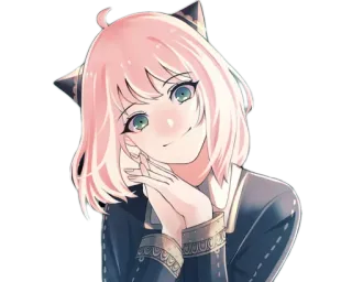 ☺️ 5d7f9a44 Anya Forger Spy x Family Anime, Spy x Family, Anya Forger, Personage, Cartoon, Meisje telegram sticker