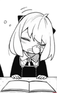 😪 9231ddb6 Anya Forger Spy x Family Anime, Manga, Spy Family, Anya Forger, Schattig, Cartoon telegram sticker