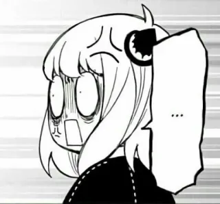 😠 3967e9cf Anya Spy x Family anime, manga, spy x family, anya forger, ausdruck, schockiert, süß whatsapp sticker