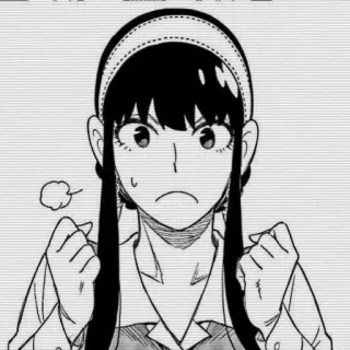 😤 61e40e92 Yor Forger Spy × Family Anime, Yor Forger, Spy Family, Cartoon, Charakter, Wütend, Verärgert, Entschlossen whatsapp sticker