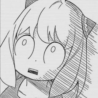 😦 830dc406 Anya Forger Spy x Family Anime, Manga, Spy x Family, Anya Forger, Schockiert, Lustig, Cartoon whatsapp sticker