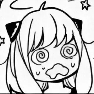 😵‍💫 971b9c14 Anya Spy x Family Anime, Cartoon, Lustig, Süß, Spy x Family, Anya whatsapp sticker