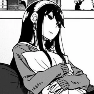 🙄 9ba8c1d6 Yor Forger Spy × Family Anime, Manga, Spy x Family, Yor Forger, Charakter, Illustration whatsapp sticker