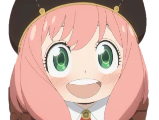 😄 07442f3f Anya Forger Spy × Family Аниме, Манга, Милый, Аня, Семья шпиона, Spy x Family, Форджер telegram sticker