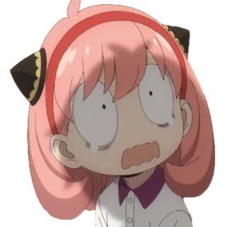 😨 093cf578 Anya Forger Spy x Family Аниме, Мультфильм, Spy x Family, Аня Форджер, В шоке, Удивлен/а, Милый/ая, Фан-арт telegram sticker