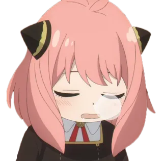 😪 1058a543 Anya Forger Spy × Family аниме, девочка, мультфильм, Аня Форджер, Spy x Family, плачет, грустный telegram sticker