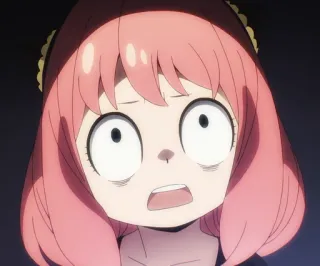 😱 24646374 Anya Forger Spy x Family Аниме, Spy x Family, Аня Форджер, Мультфильм, Девушка telegram sticker