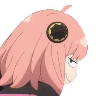 😌 3637aa21 Anya Forger Spy × Family Аниме, Семья шпиона, Аня Форджер, Выражение, самодовольный, милый telegram sticker