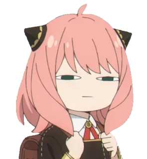 😑 3fe6a54b Anya Forger Spy x Family Аня Форджер, Семья шпиона, аниме, манга, милый, наклейка telegram sticker