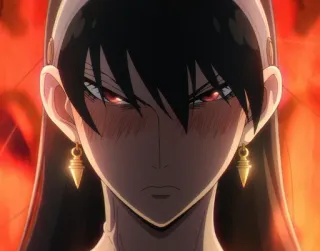 😡 429d77f7 Yor Forger Spy x Family Аниме, Spy x Family, Йор Форджер, Йор Брайар, Персонаж, Мультфильм, Злая, Женщина telegram sticker