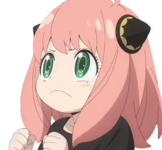 😠 8929ce79 Anya Аниме, Мультфильм, Spy x Family, Аня Форджер, Мило, Девочка, Ребенок telegram sticker