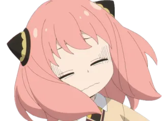 🤢 8a0d2890 Anya Forger Spy x Family Аниме, Девушка, Милая, Выражение, Аня, Spy x Family telegram sticker