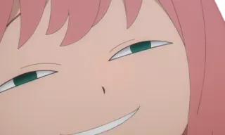 😁 a45d3281 Anya Forger Spy × Family Аня Форджер, Spy × Family, Аниме, самодовольный, Мем, смешной telegram sticker