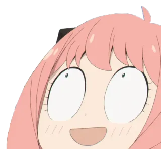 😂 b8b39e0a Anya Forger Spy x Family Аниме, Мультфильм, Spy x Family, Аня Форджер, Смешной, Милый telegram sticker