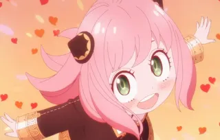 ❤️ d2b95082 Anya Forger Spy x Family Аниме, Spy x Family, Аня Форджер, Милый, Сердечки, Девочка telegram sticker