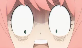 😨 d4ddd0df Anya Forger Spy x Family аниме, в шоке, испуганный, реакция, милый, смешной, Spy x Family, Аня Форджер telegram sticker