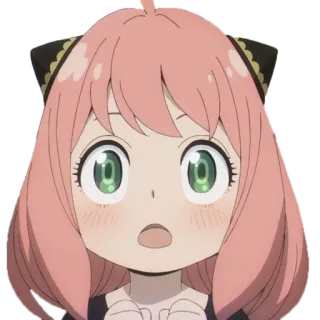 😨 d5c55d6b Anya Forger Spy x Family Аниме, Девушка, Милая, Мультфильм, Spy x Family, Аня Форджер, Манга telegram sticker