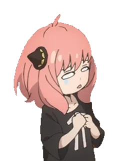 😢 dd7828c9 Anya Forger Spy x Family Аниме, Мультфильм, Spy x Family, Аня Форджер, Персонаж, Смешной, Милый telegram sticker