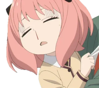 😶 e0d63fea Anya Forger Spy x Family аниме, мультфильм, девушка, персонаж, форджер telegram sticker