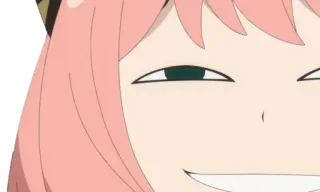 😁 e48562a2 Anya Forger Spy × Family Аниме, Spy x Family, Аня Форджер, Выражение лица, Лицо, Смешной telegram sticker