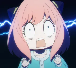 🥶 fdd1cfb5 Anya Forger Spy × Family аниме, Spy x Family, Аня Форджер, в шоке, удивлен, мультфильм telegram sticker