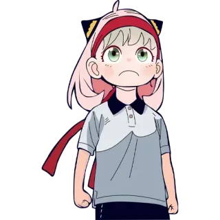 🧐 9a3226b2 Anya Forger Spy × Family Anime, Spy Family, Anya Forger, Sticker, Carino, Cartone animato whatsapp sticker
