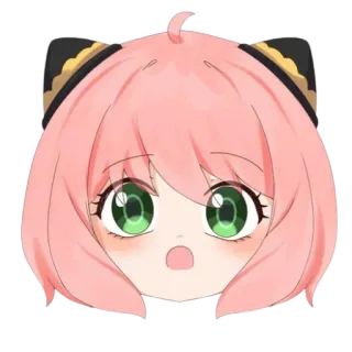 😮 bba8497c Anya Forger Spy × Family Anime, Spy x Family, Anya Forger, Carino, Cartone animato, Fanart whatsapp sticker