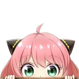 😶 fc8cada4 Anya Forger Spy × Family Anya Forger, Spy x Family, anime, adesivo, carino whatsapp sticker