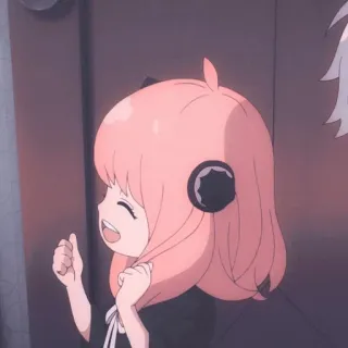 😄 4e53e985 Anya Forger Spy x Family Anime, Spy x Family, Anya Forger, Cartone animato, Personaggio telegram sticker