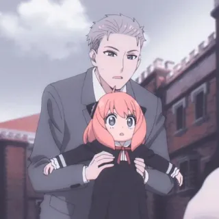 🤗 572baaa8 Anya Forger Spy x Family Anime, Spy x Family, Anya Forger, Cartone animato, Animato, Famiglia telegram sticker