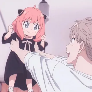 😍 b4984c98 Anya Forger Spy x Family Anya Forger, Spy x Family, anime, carino, famiglia, cartone animato telegram sticker